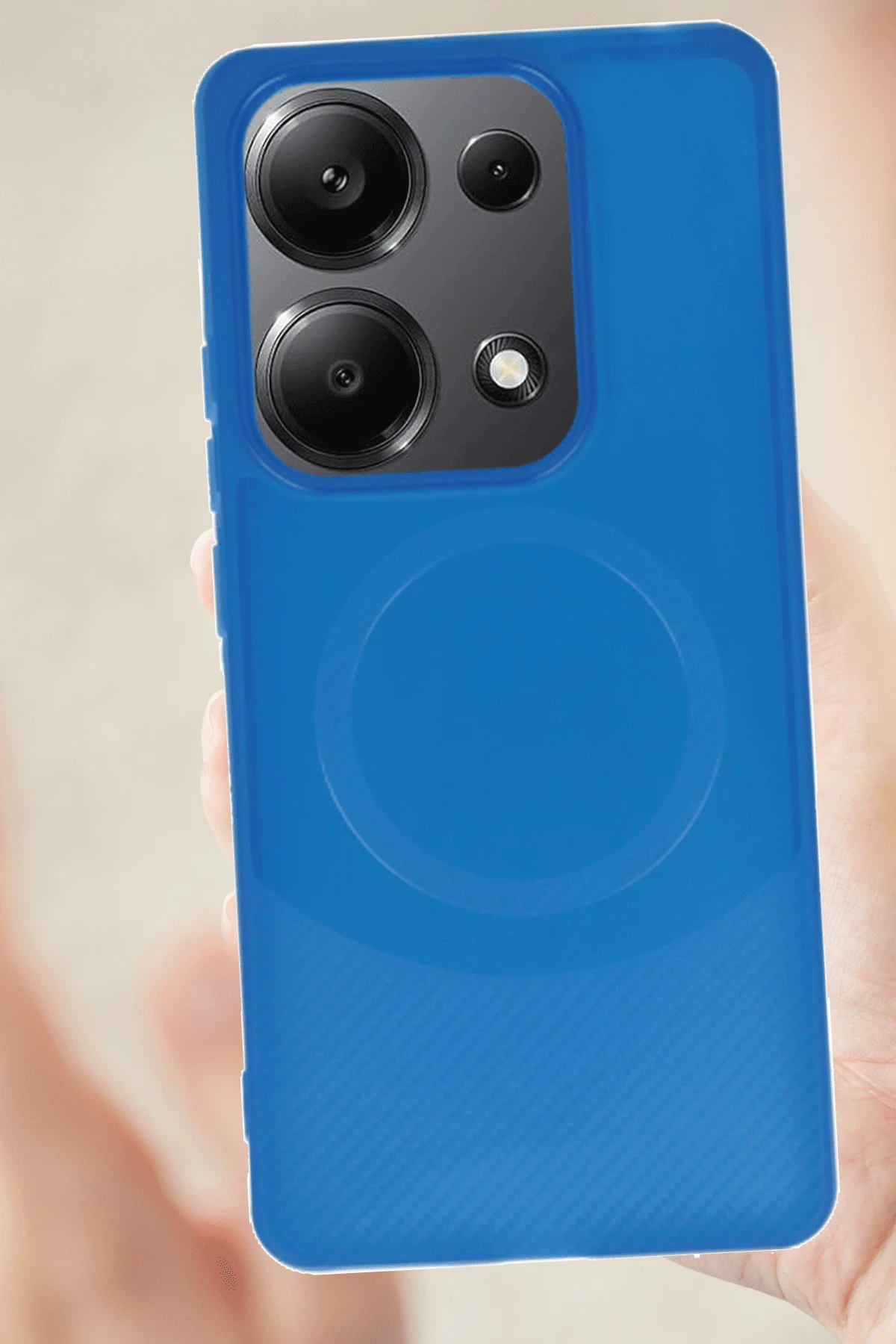 Newface Xiaomi Redmi Note 13 Pro 4G Kılıf Maya Karbon Kapak - Siyah — görsel 3