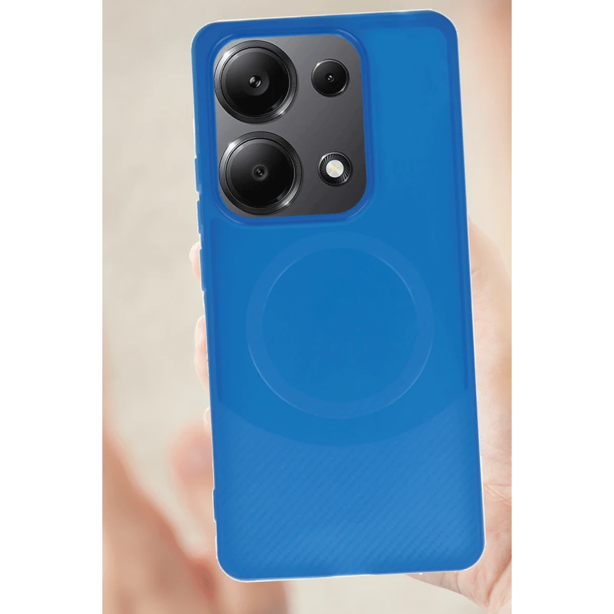 Newface Xiaomi Redmi Note 13 Pro 4G Kılıf Maya Karbon Kapak - Siyah — görsel 6