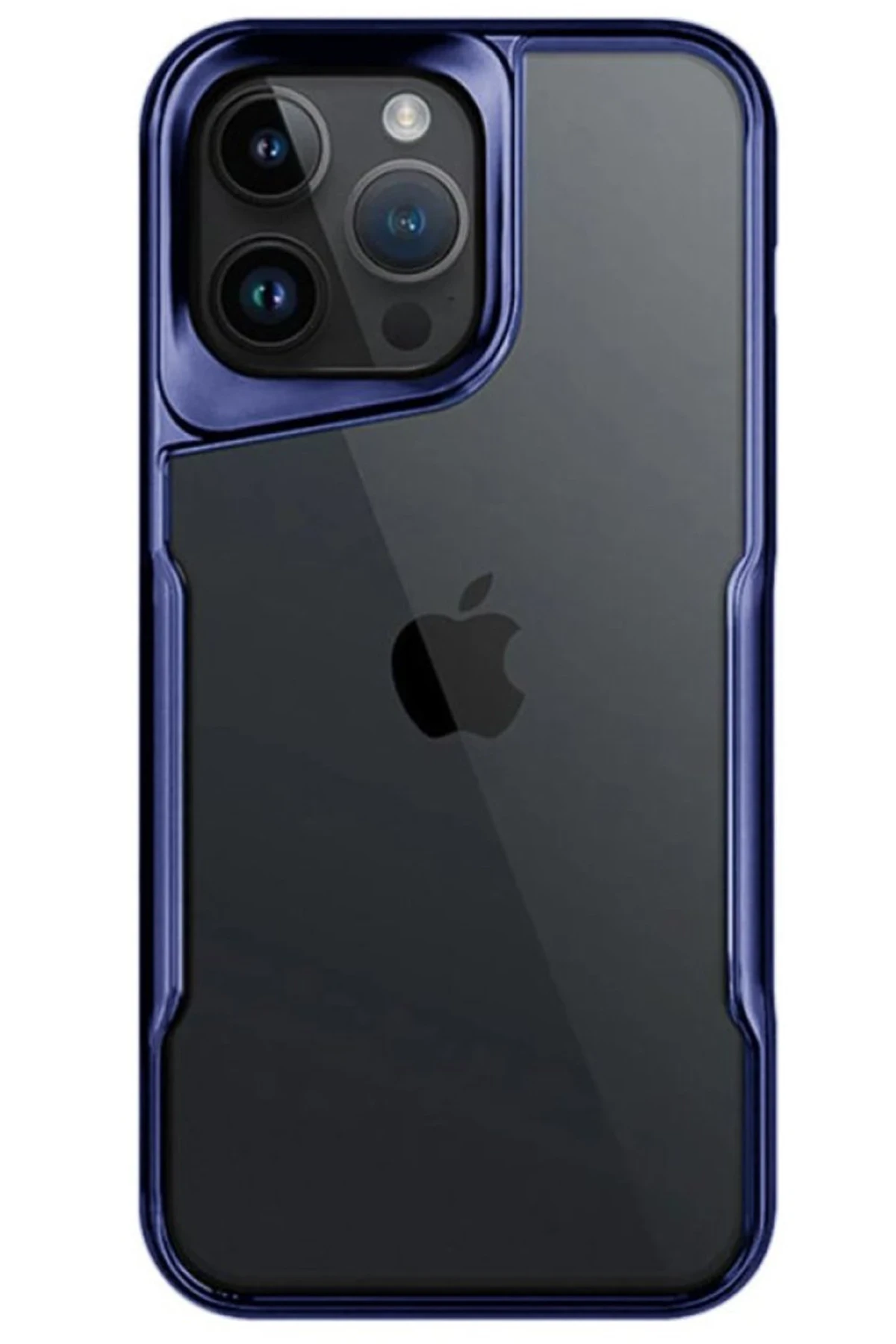 Newface iPhone 15 Pro Max Kılıf Boyi Silikon Kapak - Lacivert