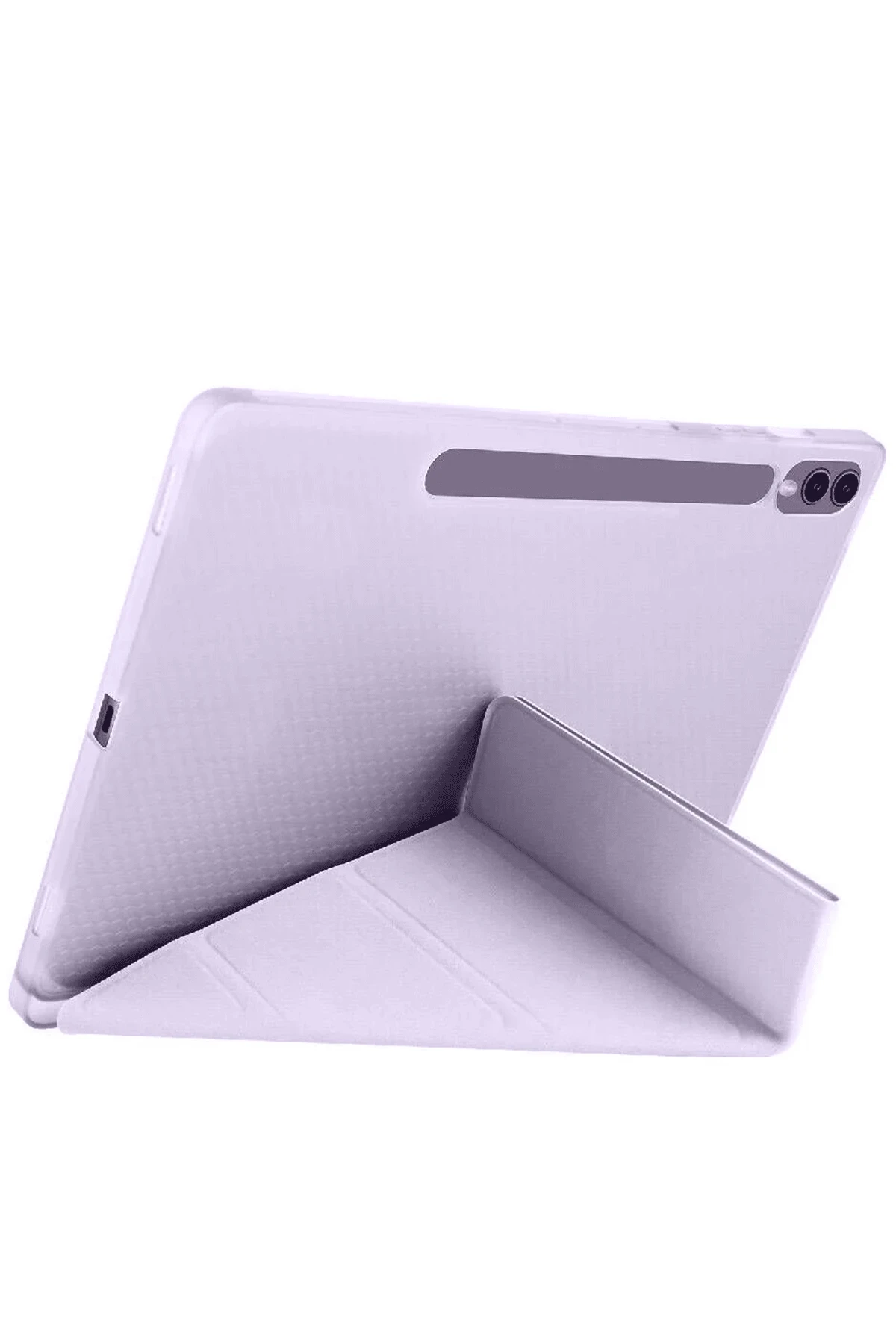 Newface Samsung Galaxy X610 Tab S9 FE Plus 12.4 Kılıf Kalemlikli Mars Tablet Kılıfı - Açık Mor