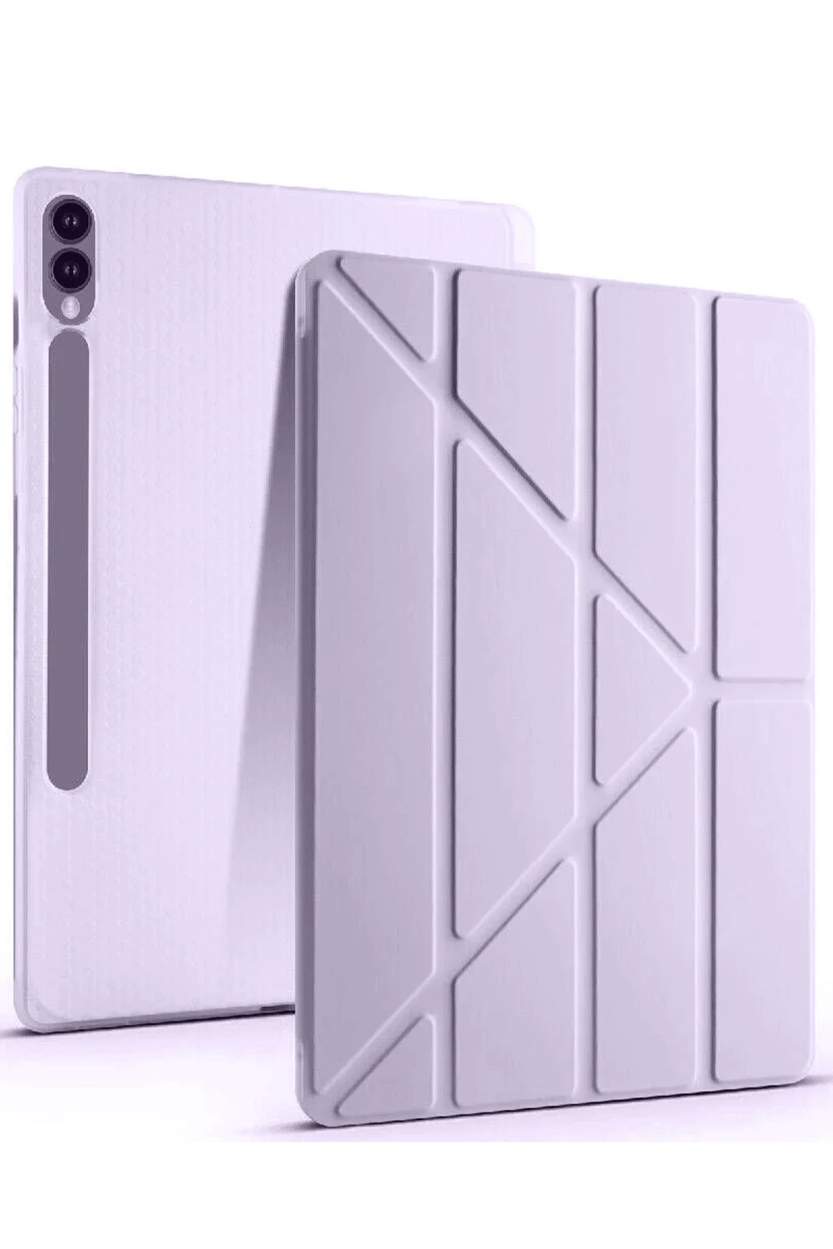 Newface Samsung Galaxy X610 Tab S9 FE Plus 12.4 Kılıf Kalemlikli Mars Tablet Kılıfı - Açık Mor