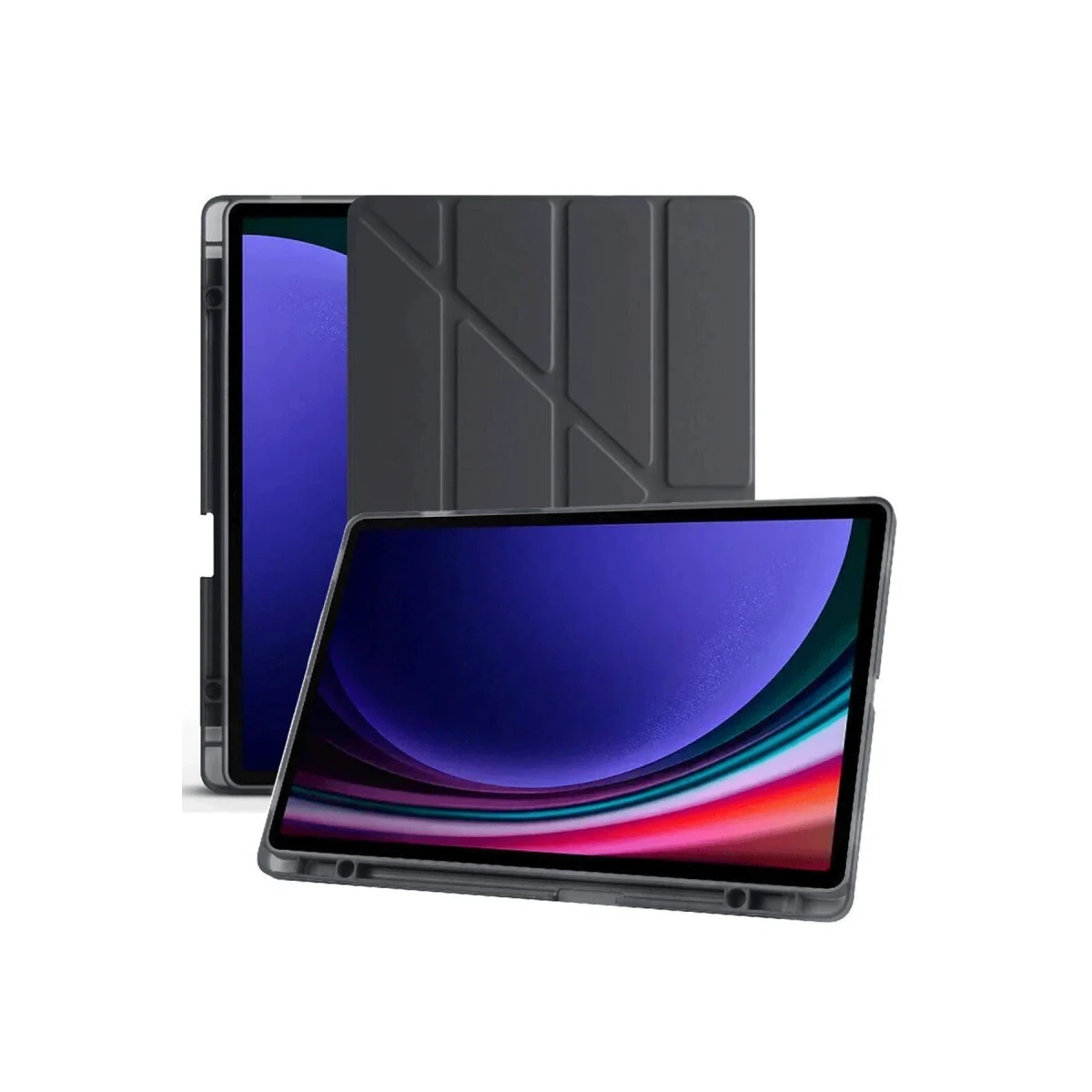 Newface Samsung Galaxy X510 Tab S9 FE 11 Kılıf Kalemlikli Mars Tablet Kılıfı - Siyah — görsel 9
