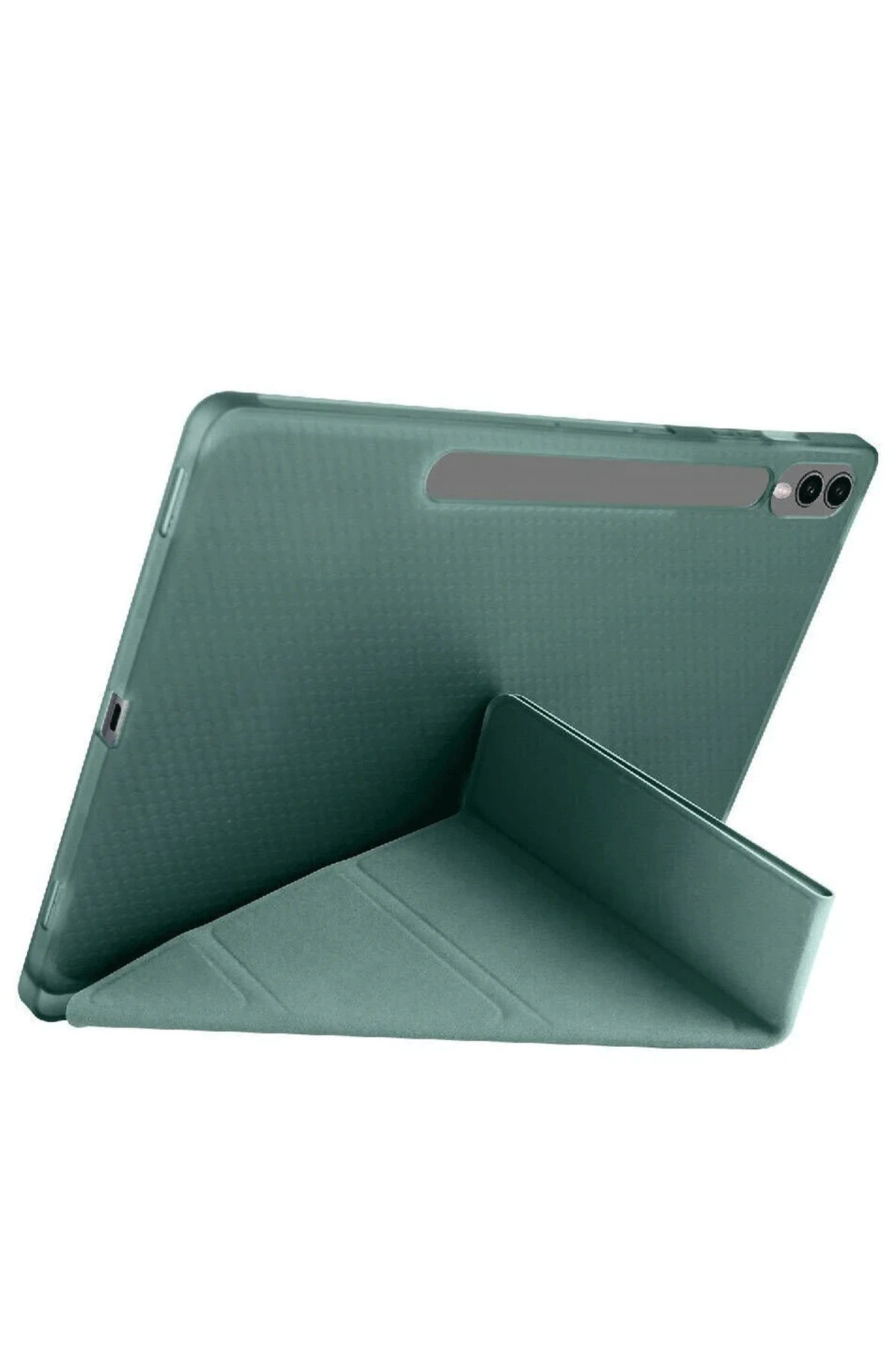 Newface Samsung Galaxy X510 Tab S9 FE 11 Kılıf Kalemlikli Mars Tablet Kılıfı - Koyu Yeşil
