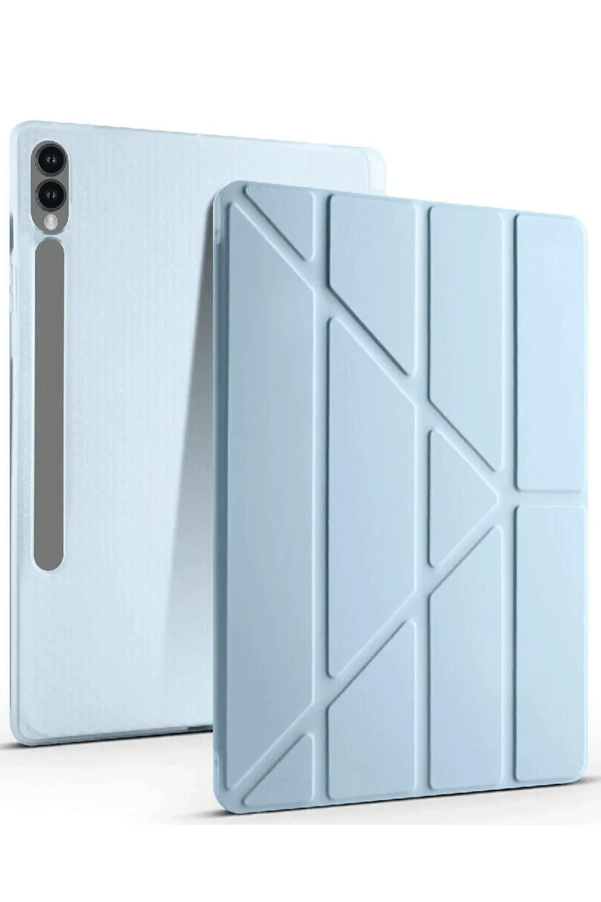 Newface Samsung Galaxy X510 Tab S9 FE 11 Kılıf Kalemlikli Mars Tablet Kılıfı - Mavi