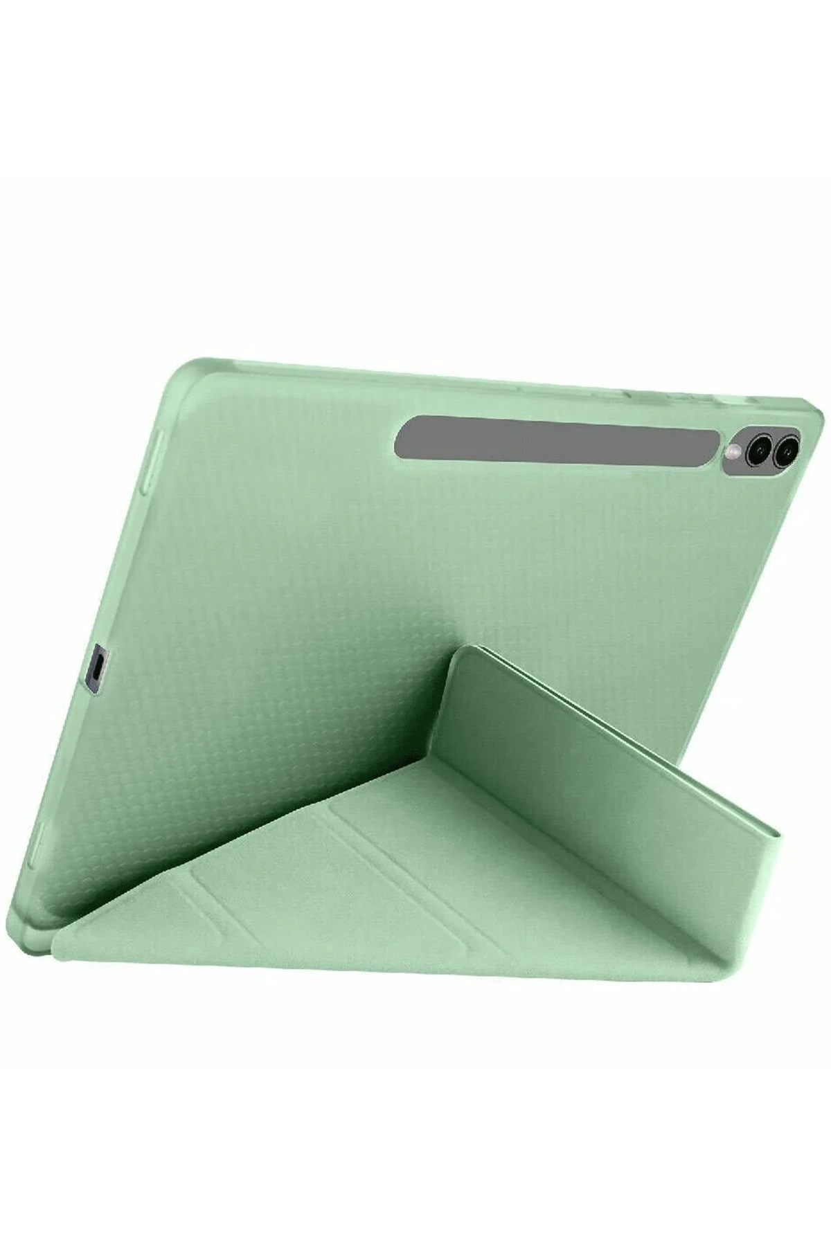 Newface Samsung Galaxy X510 Tab S9 FE 11 Kılıf Kalemlikli Mars Tablet Kılıfı - Açık Yeşil