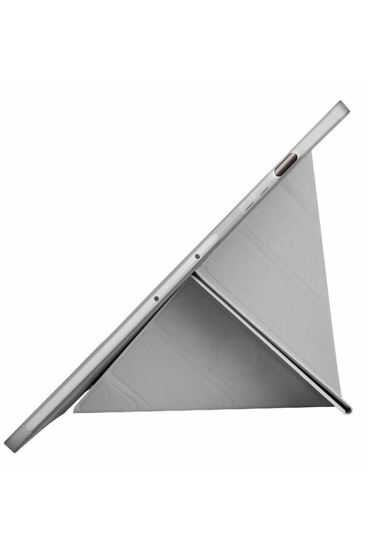 Newface Samsung Galaxy X510 Tab S9 FE 11 Kılıf Kalemlikli Mars Tablet Kılıfı - Gri