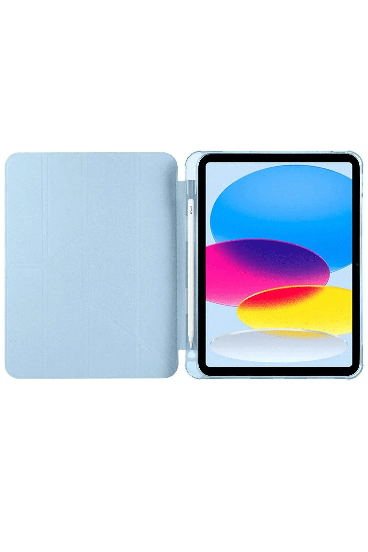 Newface iPad 2022 10.9 (10.nesil) Kılıf Kalemlikli Mars Tablet Kılıfı - Mavi