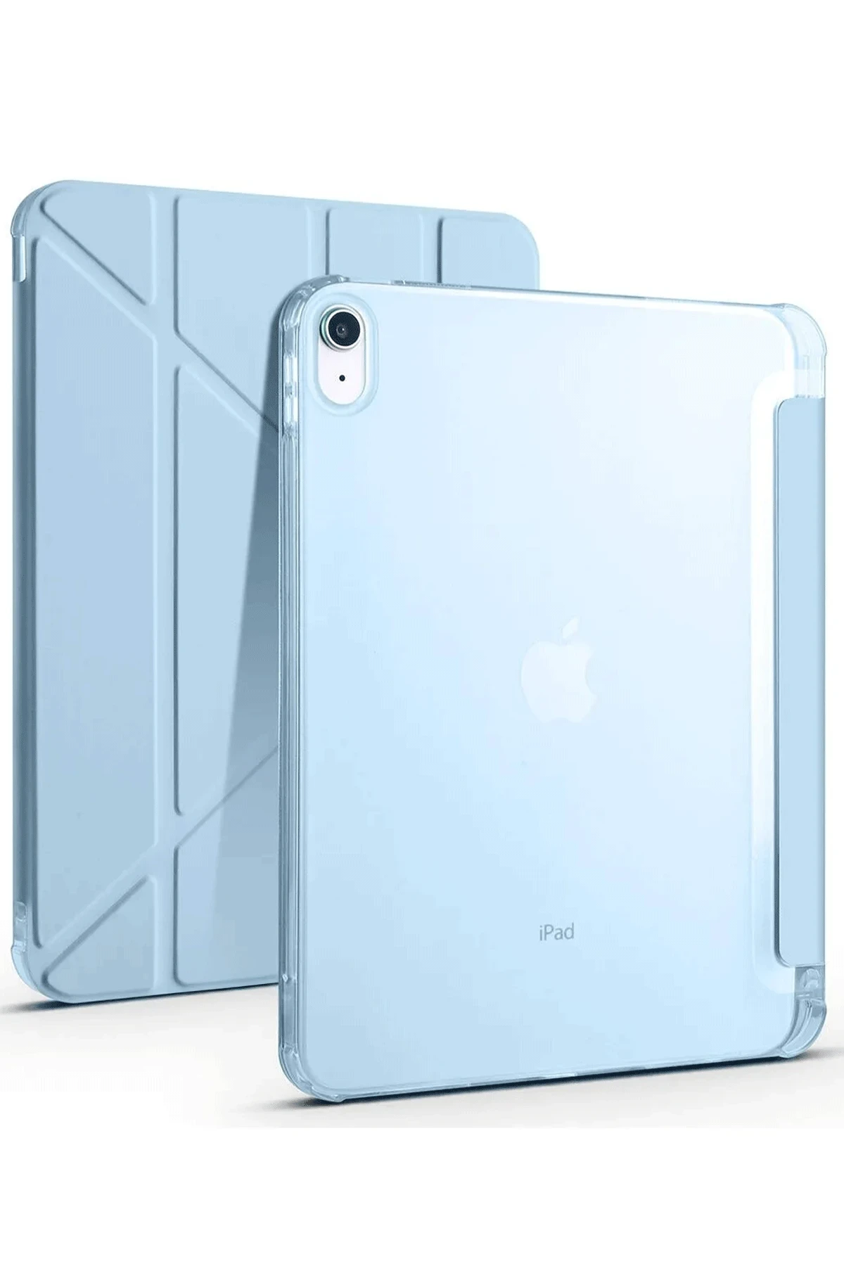 Newface iPad 2022 10.9 (10.nesil) Kılıf Kalemlikli Mars Tablet Kılıfı - Mavi