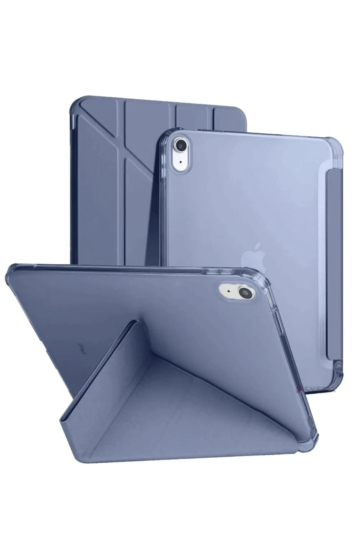 Newface iPad 2022 10.9 (10.nesil) Kılıf Kalemlikli Mars Tablet Kılıfı - Lila