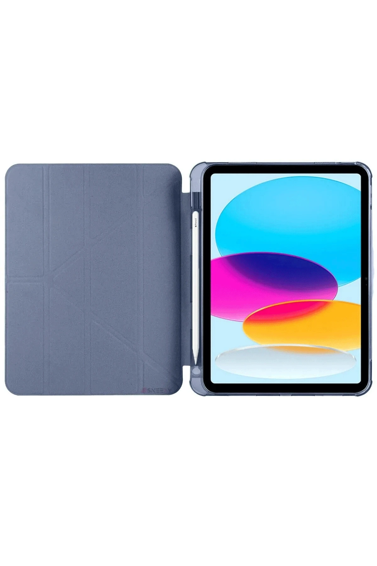 Newface iPad 2022 10.9 (10.nesil) Kılıf Kalemlikli Mars Tablet Kılıfı - Lila