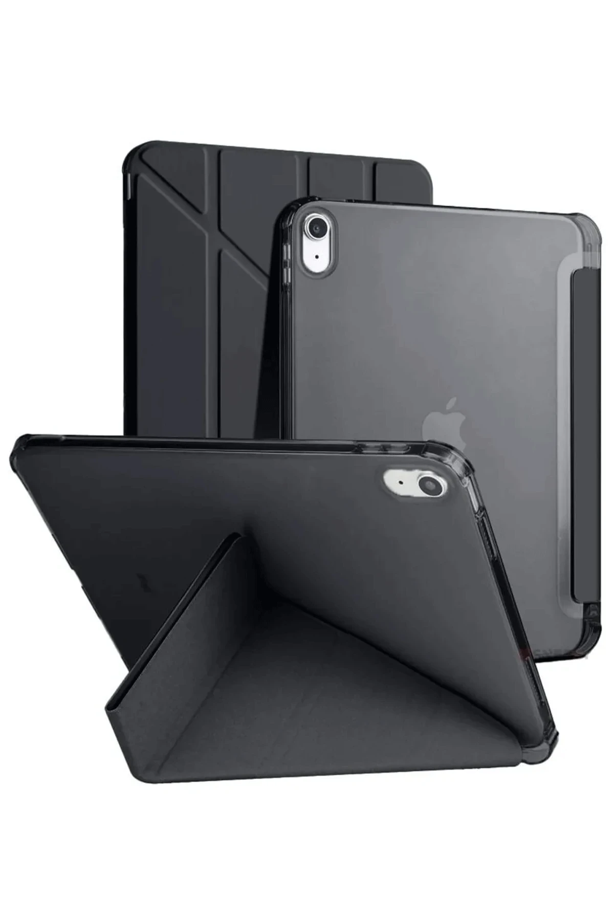 Newface iPad 2022 10.9 (10.nesil) Kılıf Kalemlikli Mars Tablet Kılıfı - Siyah
