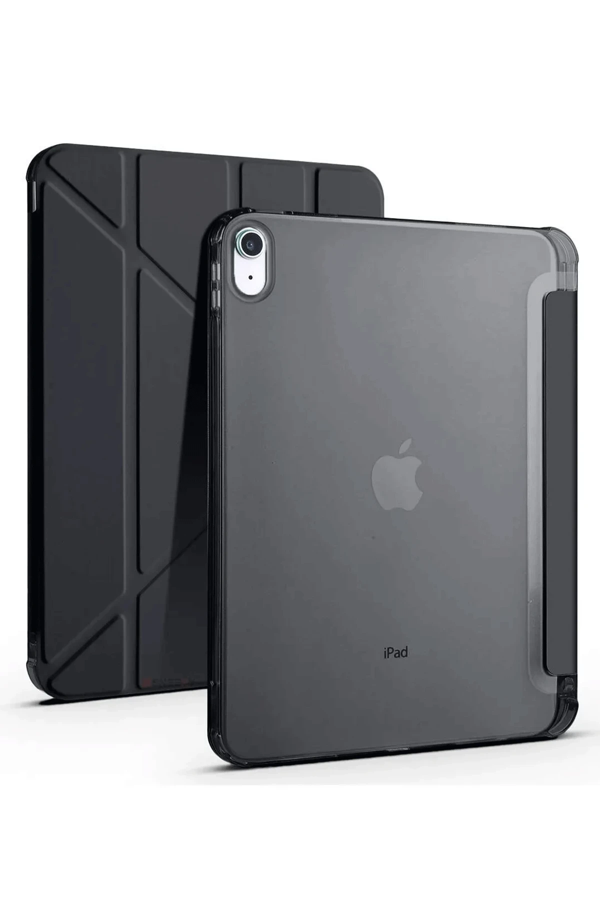 Newface iPad 2022 10.9 (10.nesil) Kılıf Kalemlikli Mars Tablet Kılıfı - Siyah