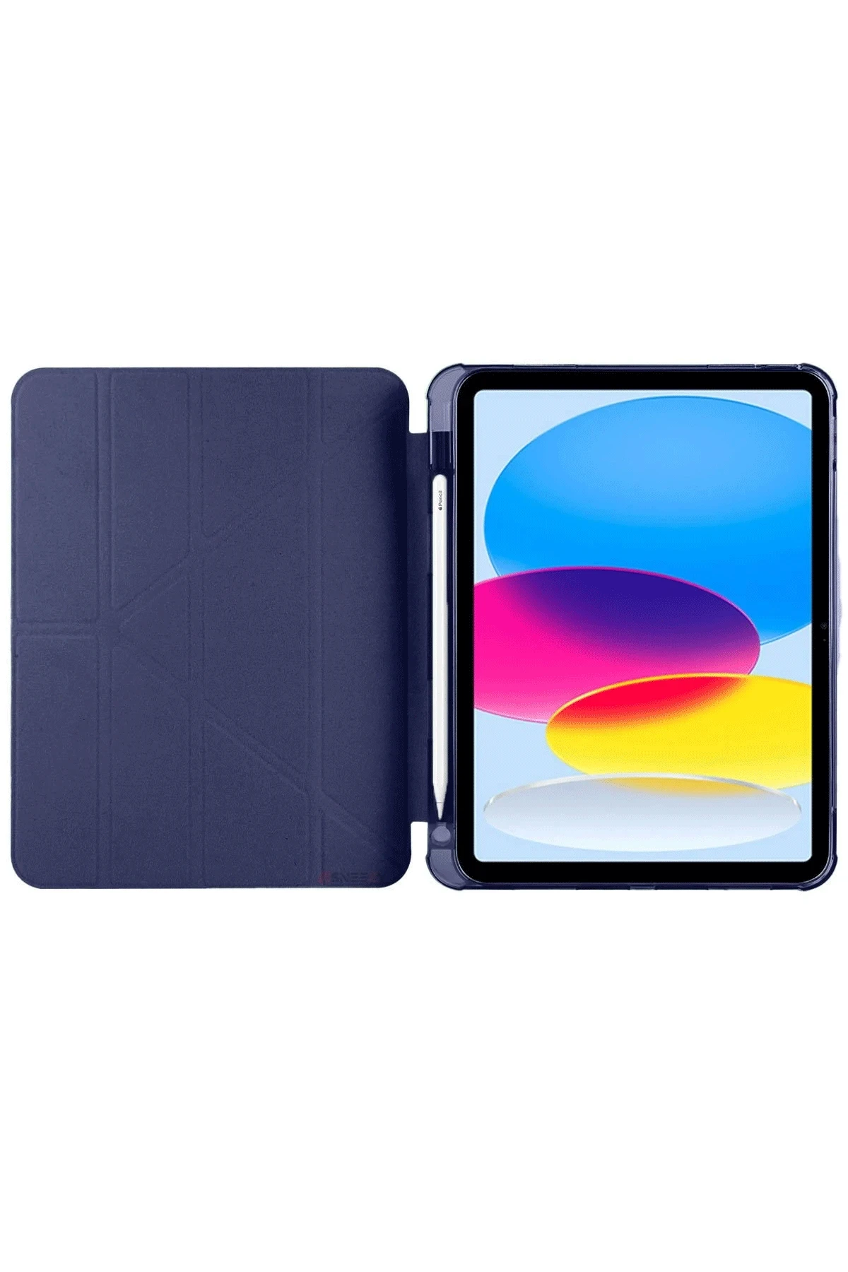Newface iPad 2022 10.9 (10.nesil) Kılıf Kalemlikli Mars Tablet Kılıfı - Lacivert