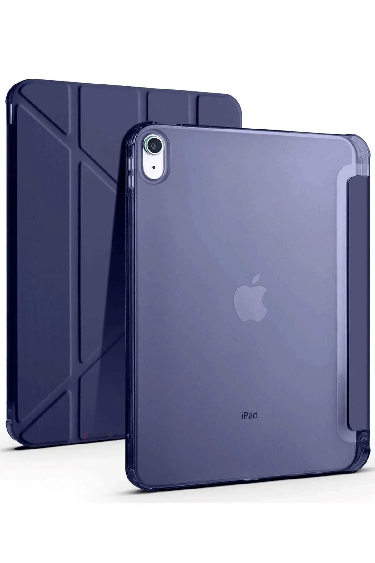Newface iPad 2022 10.9 (10.nesil) Kılıf Kalemlikli Mars Tablet Kılıfı - Lacivert
