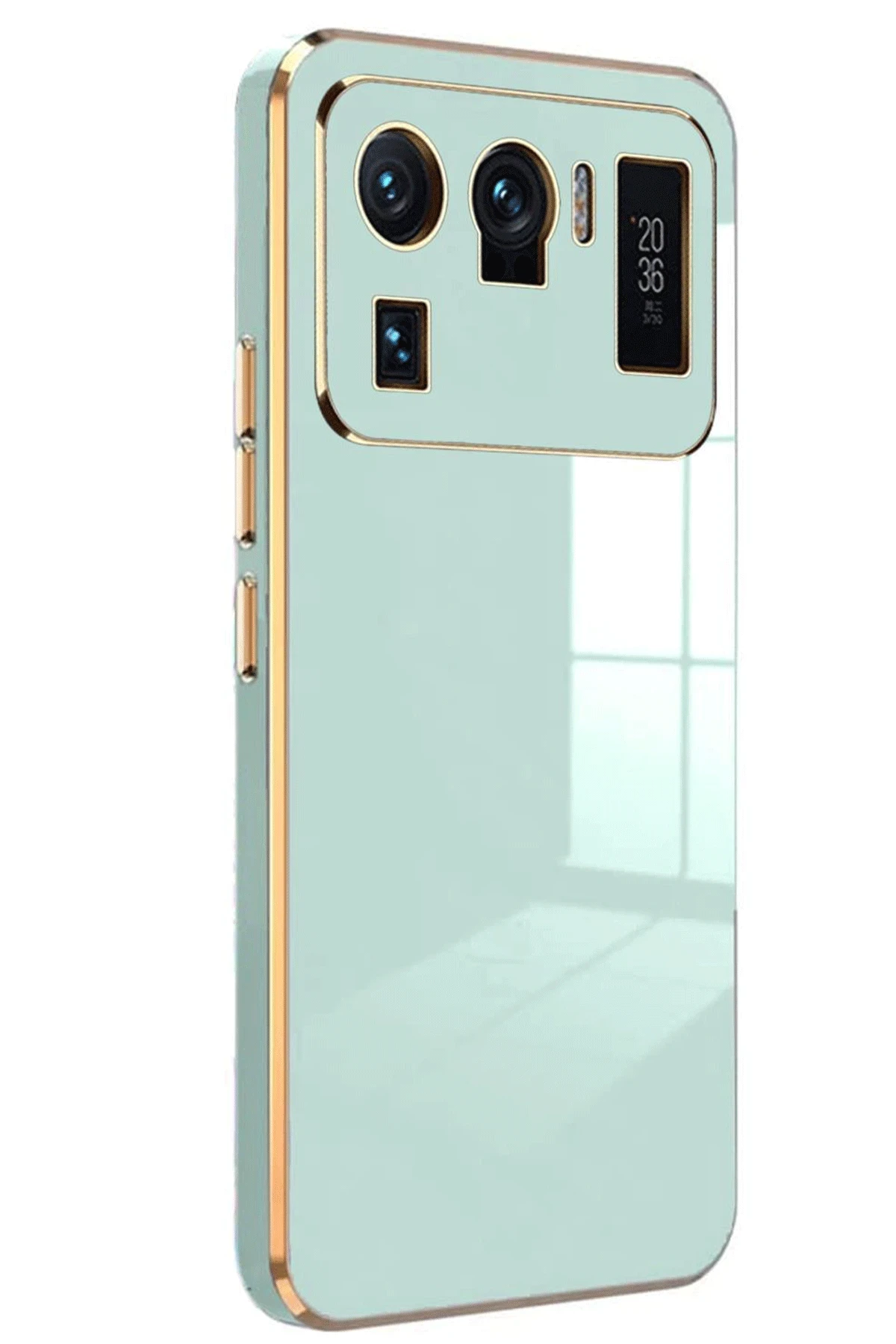 Newface Xiaomi Mi 11 Ultra Kılıf Volet Silikon - Açık Yeşil