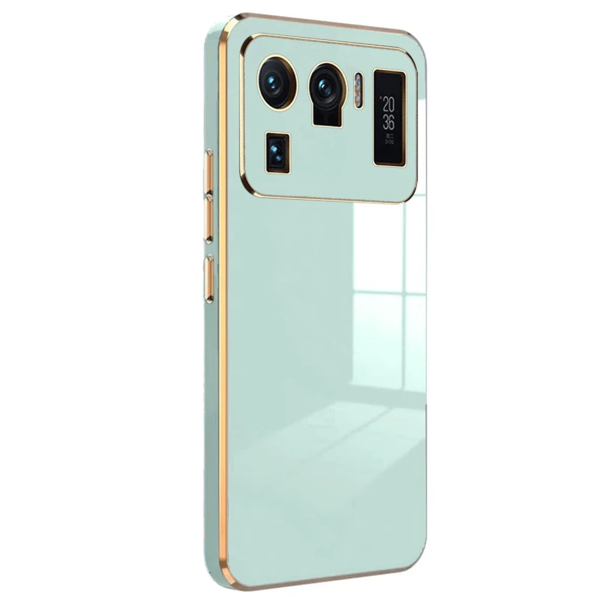Newface Xiaomi Mi 11 Ultra Kılıf Volet Silikon - Açık Yeşil