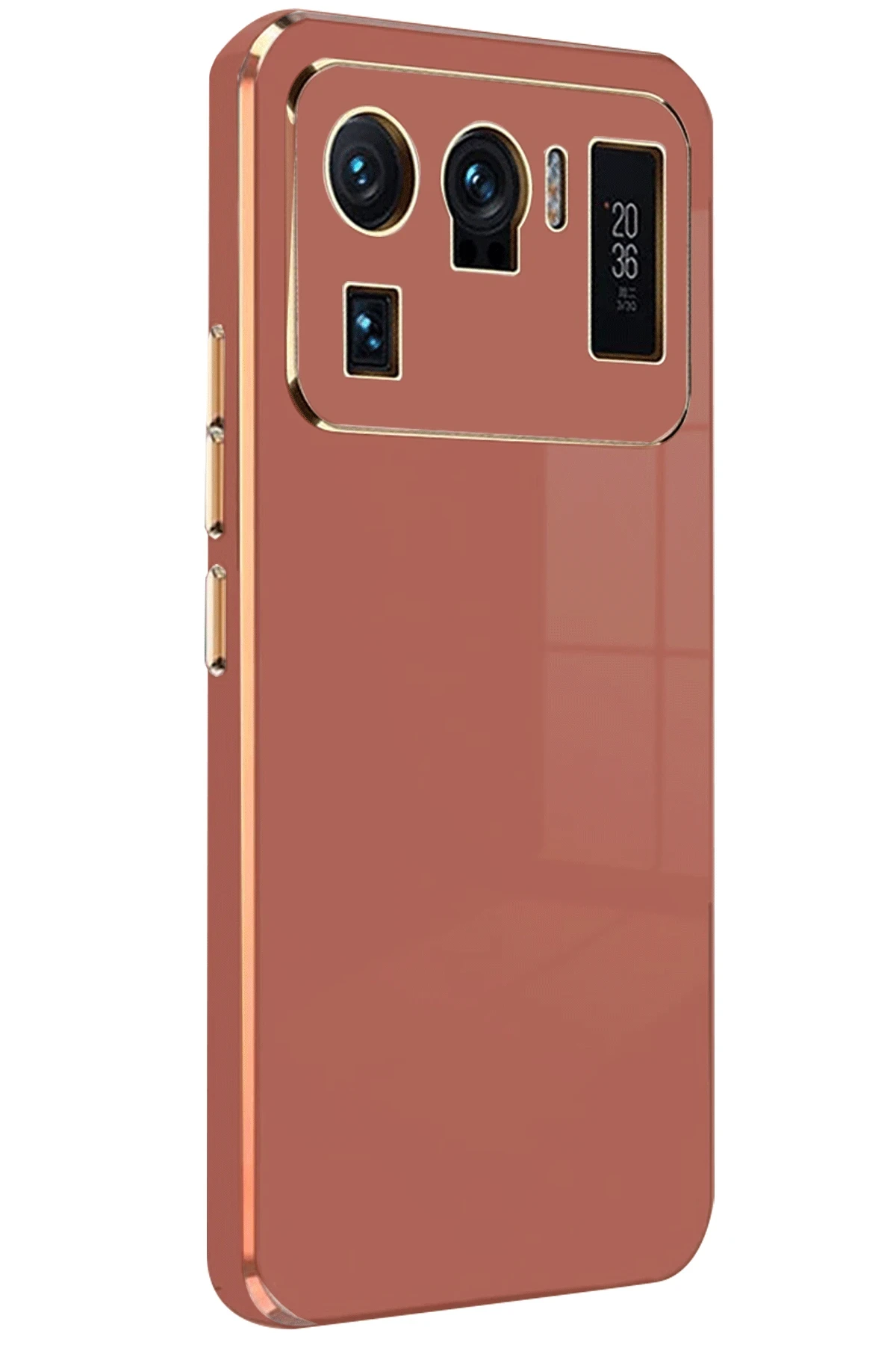 Newface Xiaomi Mi 11 Ultra Kılıf Volet Silikon - Kırmızı