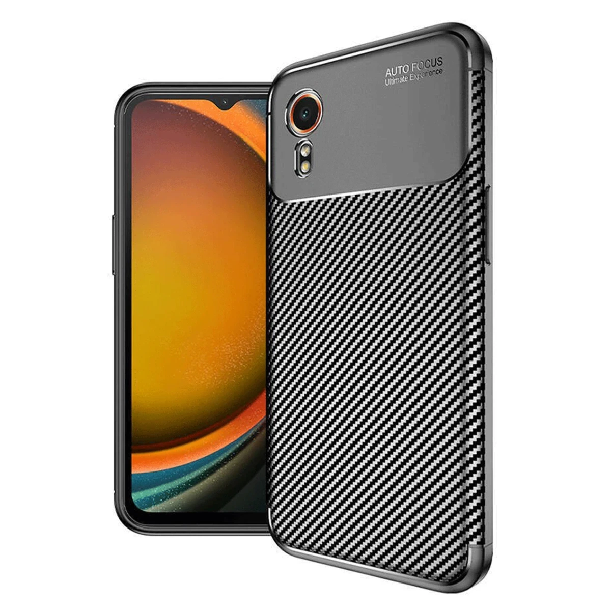 Newface Samsung Galaxy XCover 7 Kılıf Auto Focus Karbon Kapak - Siyah — görsel 5
