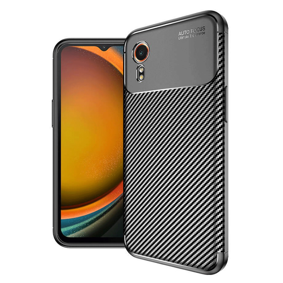 Newface Samsung Galaxy XCover 7 Kılıf Auto Focus Karbon Kapak - Siyah — görsel 9