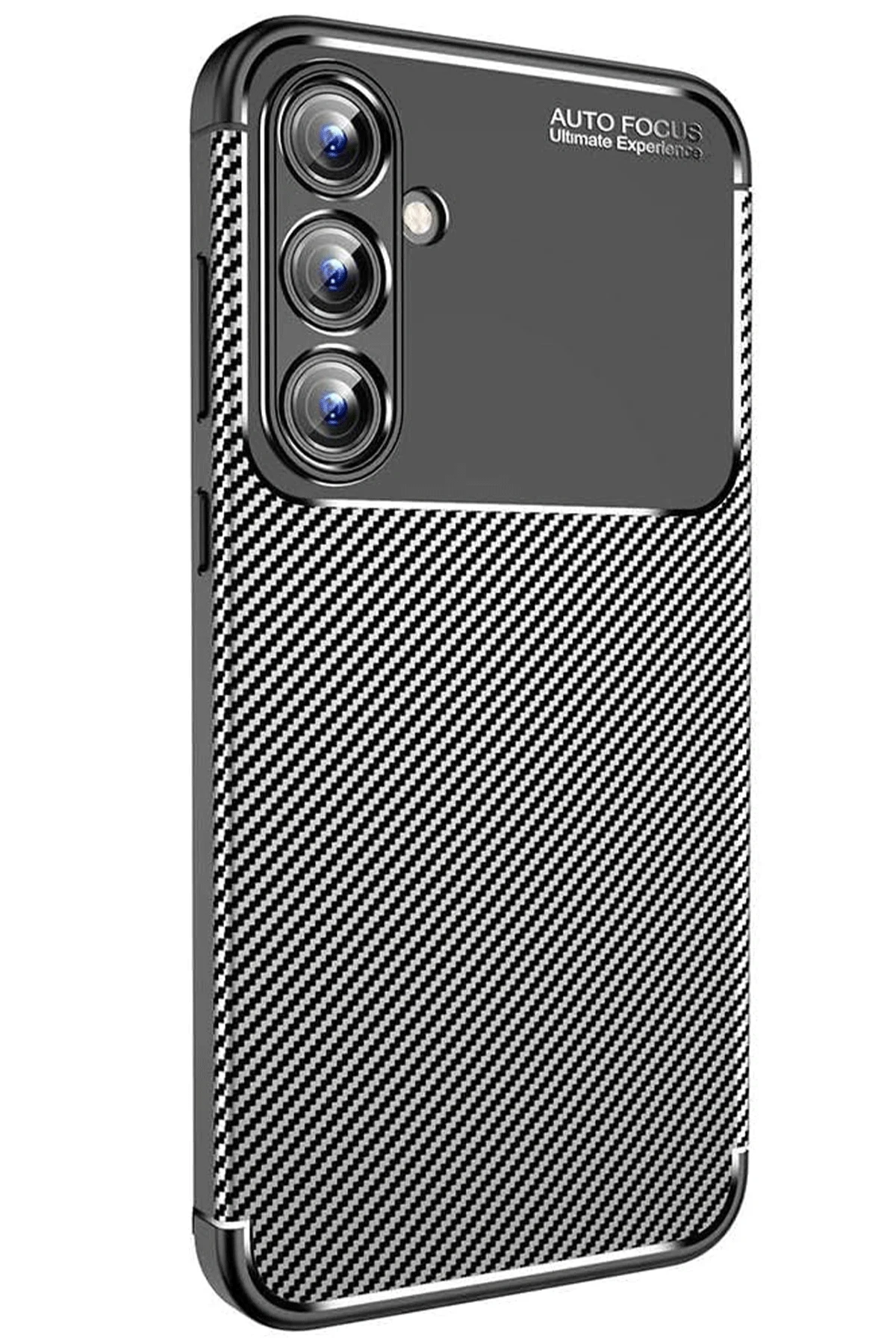 Newface Samsung Galaxy A35 5G Kılıf Auto Focus Karbon Kapak - Siyah