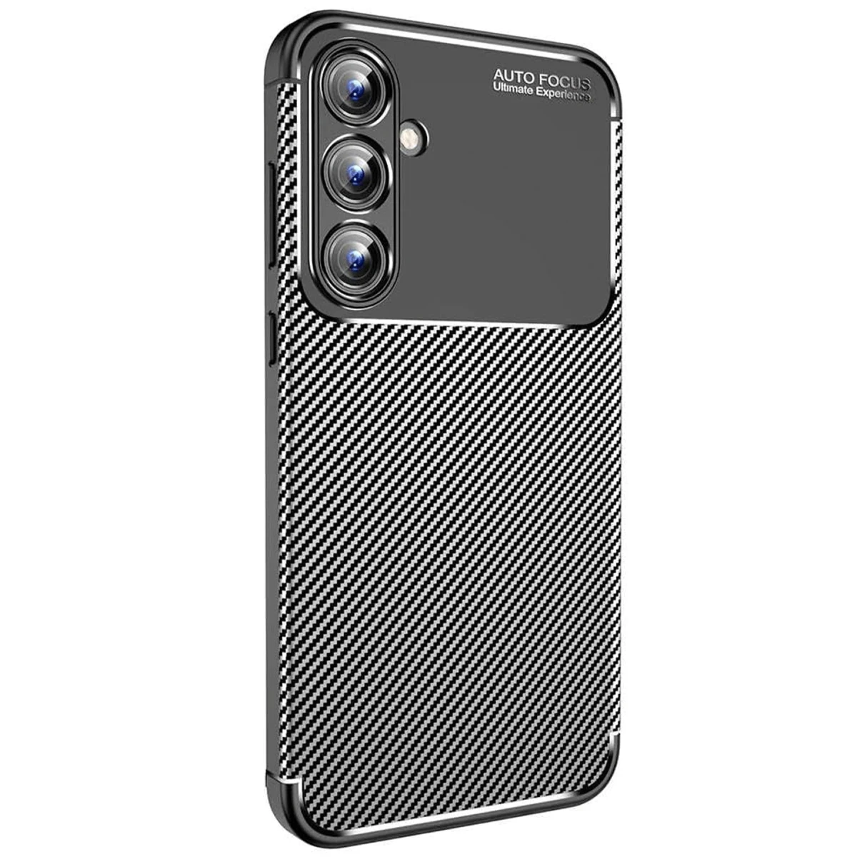Newface Samsung Galaxy A35 5G Kılıf Auto Focus Karbon Kapak - Siyah — görsel 4