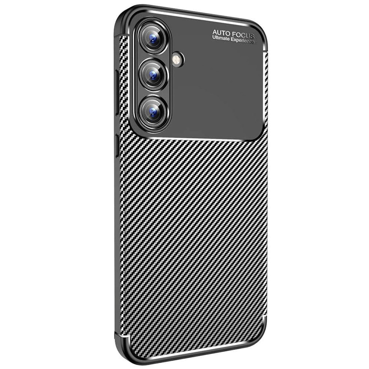 Newface Samsung Galaxy A35 5G Kılıf Auto Focus Karbon Kapak - Siyah — görsel 7