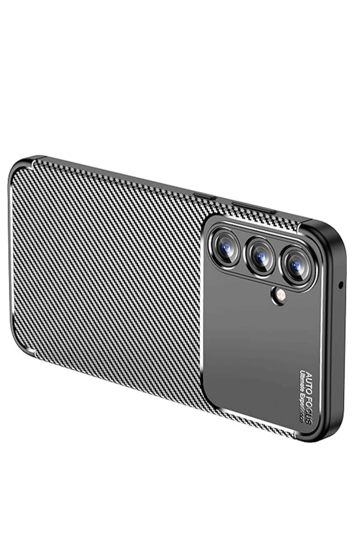 Newface Samsung Galaxy A35 5G Kılıf Auto Focus Karbon Kapak - Siyah — görsel 3