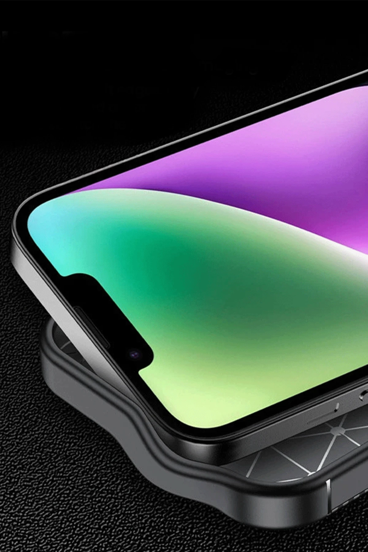 Newface Apple iPhone 16E Kılıf Auto Focus Karbon Kapak - Siyah — görsel 2
