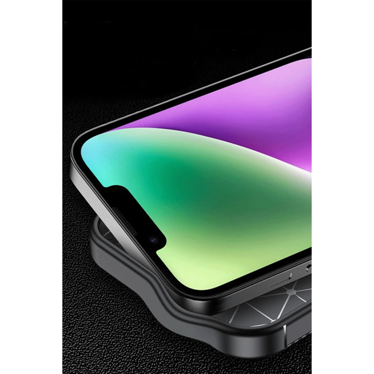 Newface Apple iPhone 16E Kılıf Auto Focus Karbon Kapak - Siyah — görsel 6