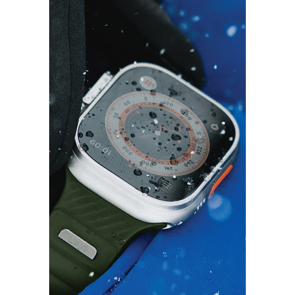 Uniq Apple Watch 41mm Stride FKM Silikon Kordon - Bej