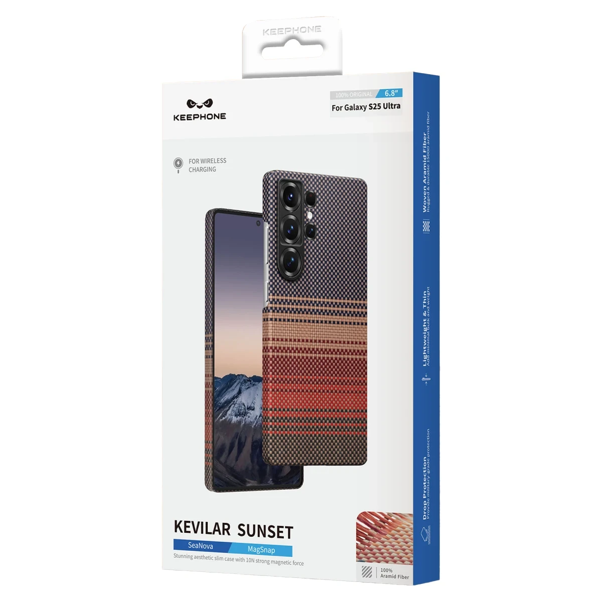 Keephone Samsung S25 Ultra Kevlar Seanova Magsafe Kılıf - Sunrise