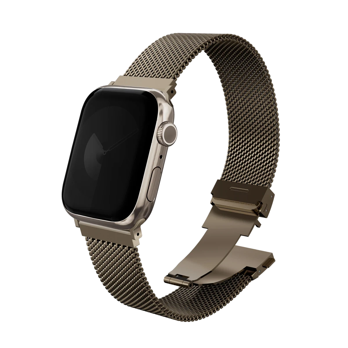 Uniq Apple Watch Ultra 49mm Dante Pro Çelik Örgü Kordon - Gold