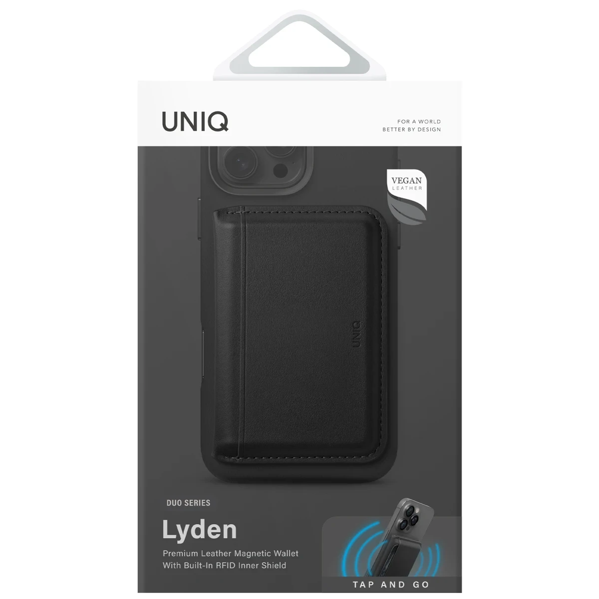Uniq Lyden DS RFID-Block Manyetik Cüzdan - Karamel-Bej
