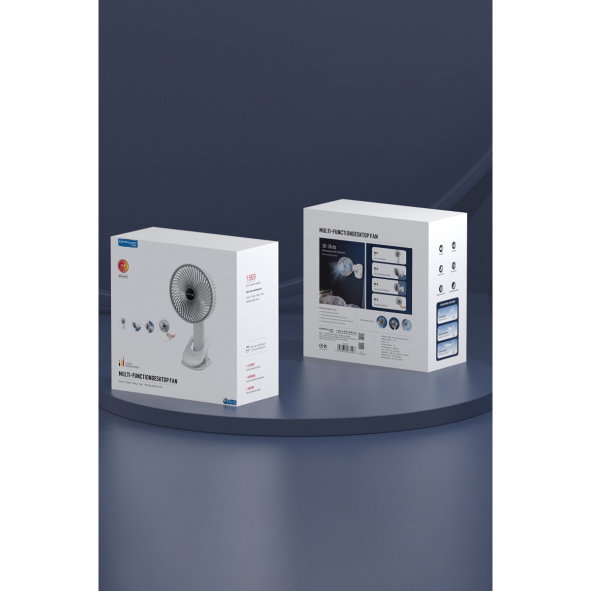 Konfulon FS19 Masaüstü Soğutma Fanı - Beyaz — görsel 12