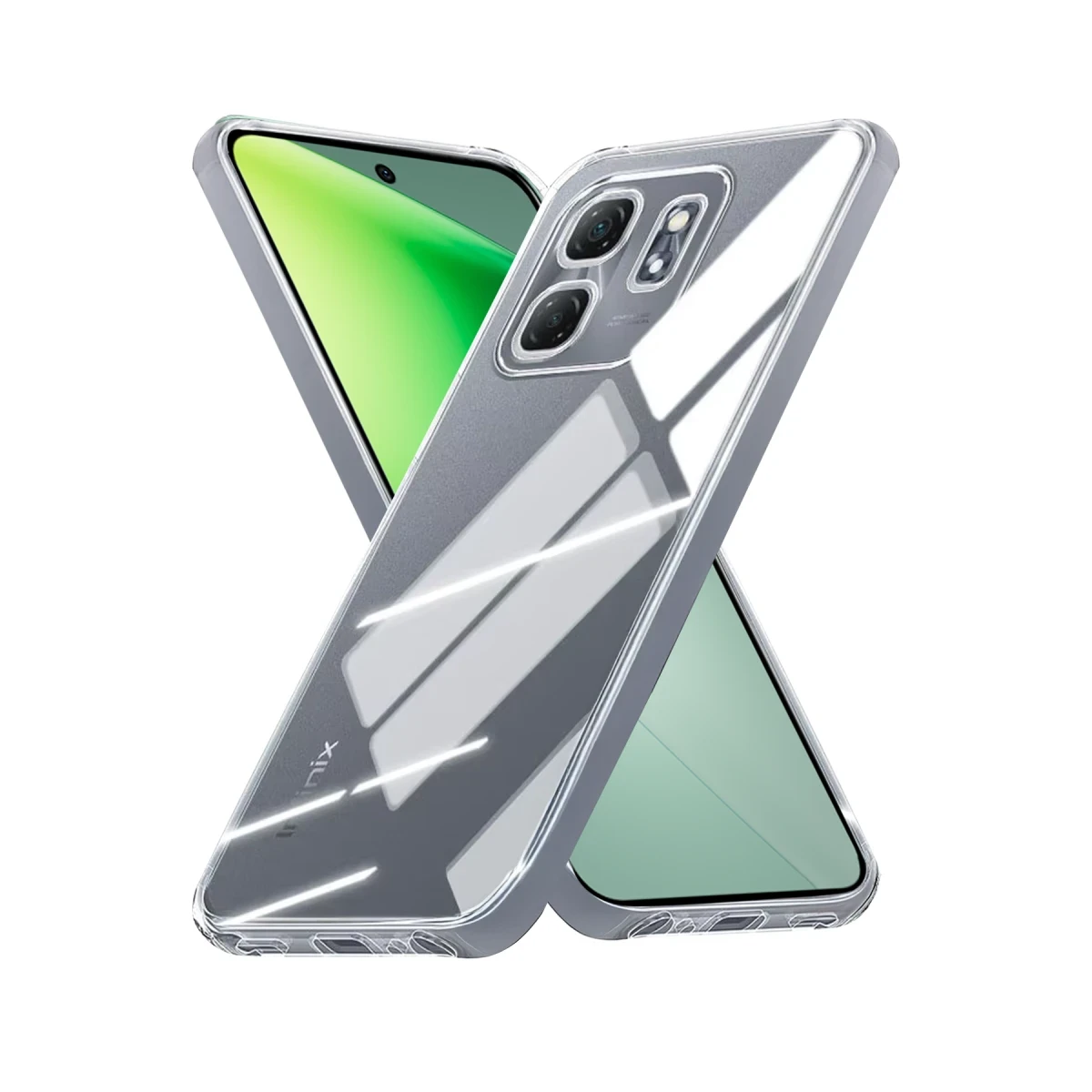 Newface İnfinix Smart 9 Kılıf Lüx Şeffaf Silikon — görsel 2