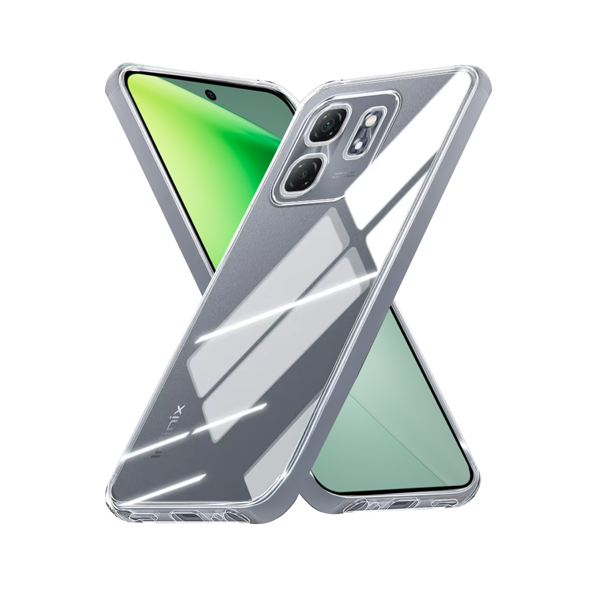 Newface İnfinix Smart 9 Kılıf Lüx Şeffaf Silikon — görsel 3