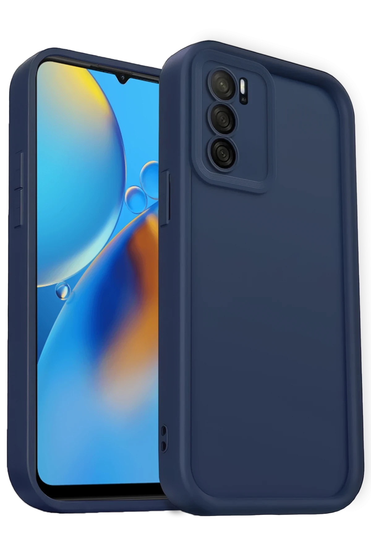 Newface Oppo A16 Kılıf Viera Silikon - Lacivert