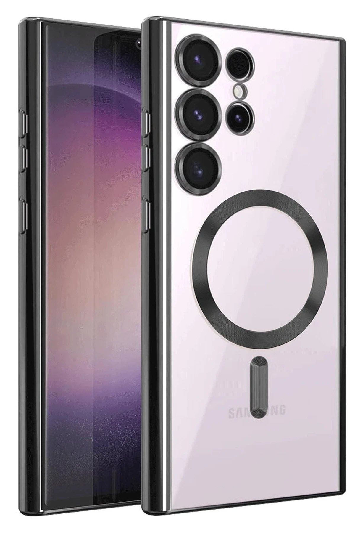 Newface Samsung Galaxy S25 Ultra Kılıf Kross Magneticsafe Kapak - Siyah