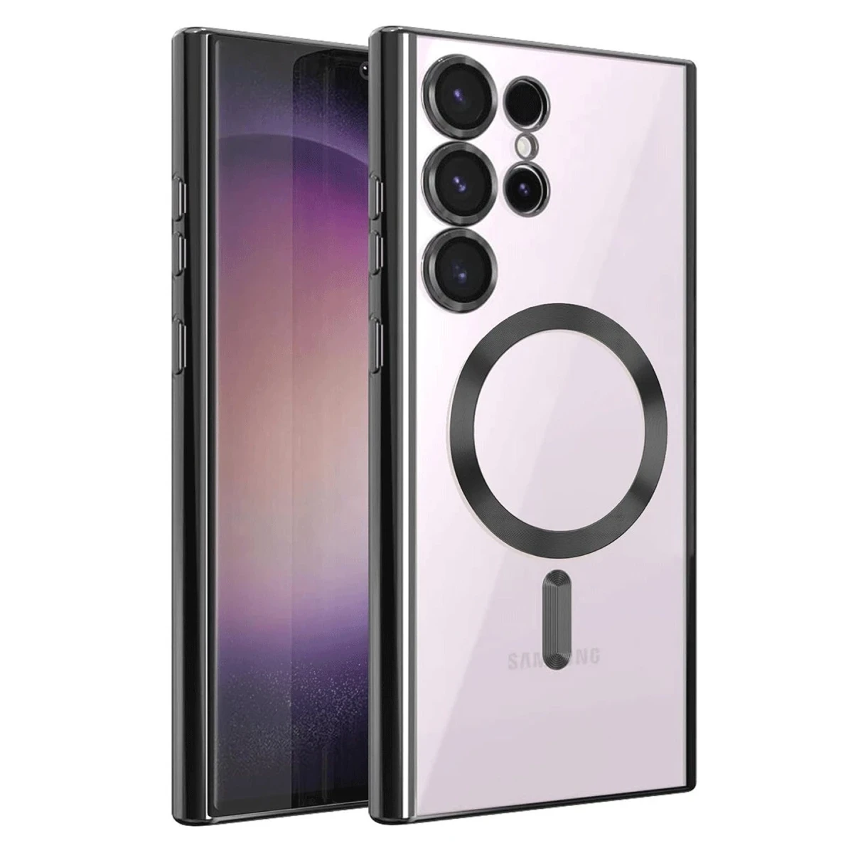 Newface Samsung Galaxy S25 Ultra Kılıf Kross Magneticsafe Kapak - Siyah — görsel 2