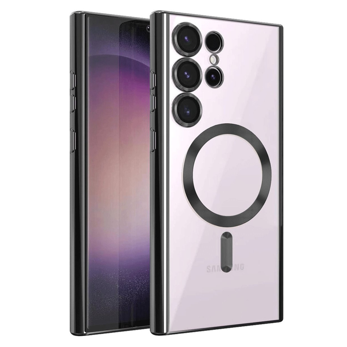 Newface Samsung Galaxy S25 Ultra Kılıf Kross Magneticsafe Kapak - Siyah — görsel 3