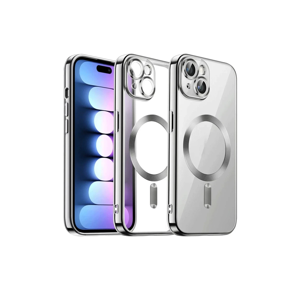 Newface Apple iPhone 14 Kılıf Kross Magneticsafe Kapak - Titan Gri — görsel 2