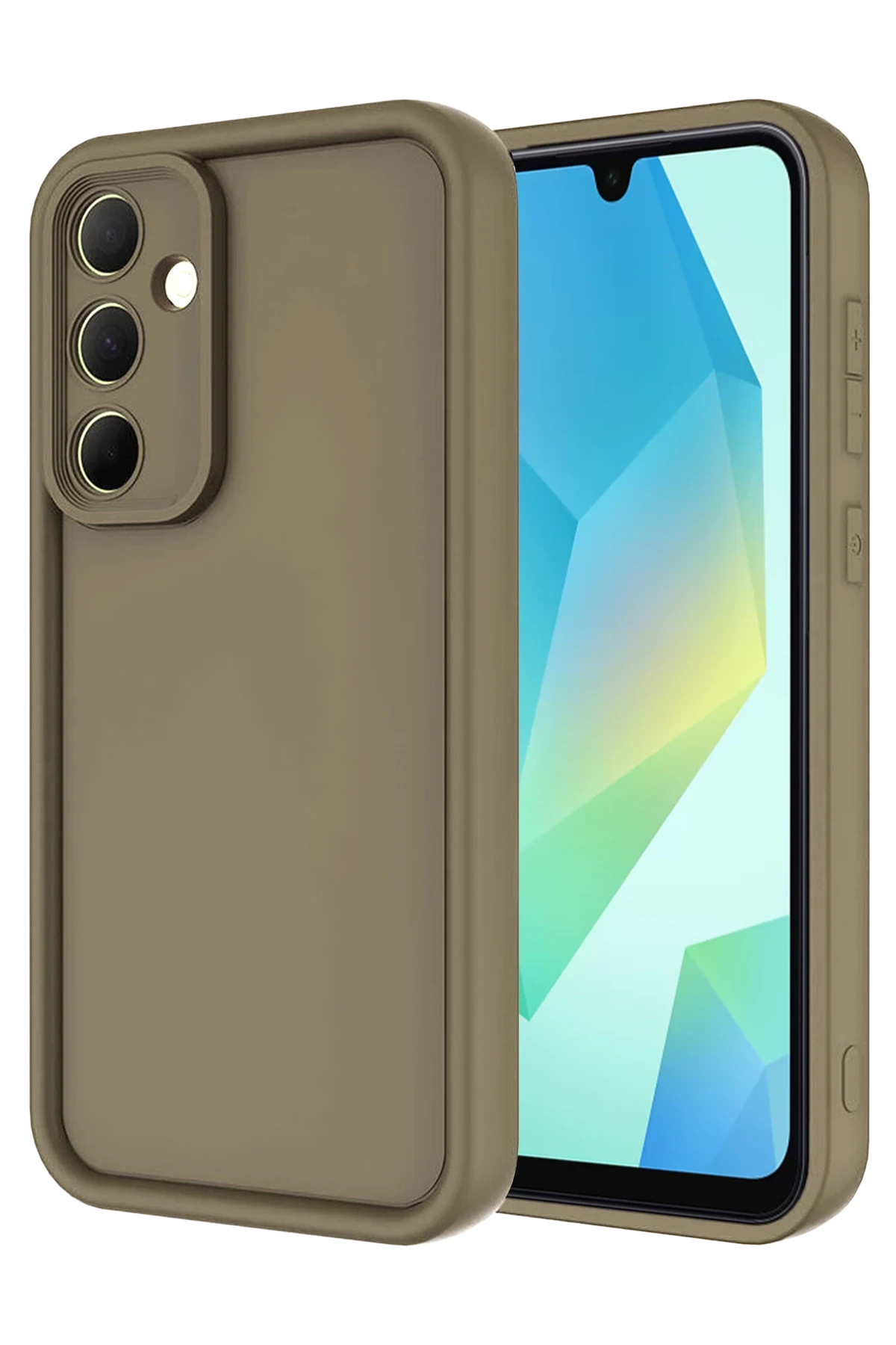Newface Samsung Galaxy A16 5G Kılıf Viera Silikon - Kahverengi