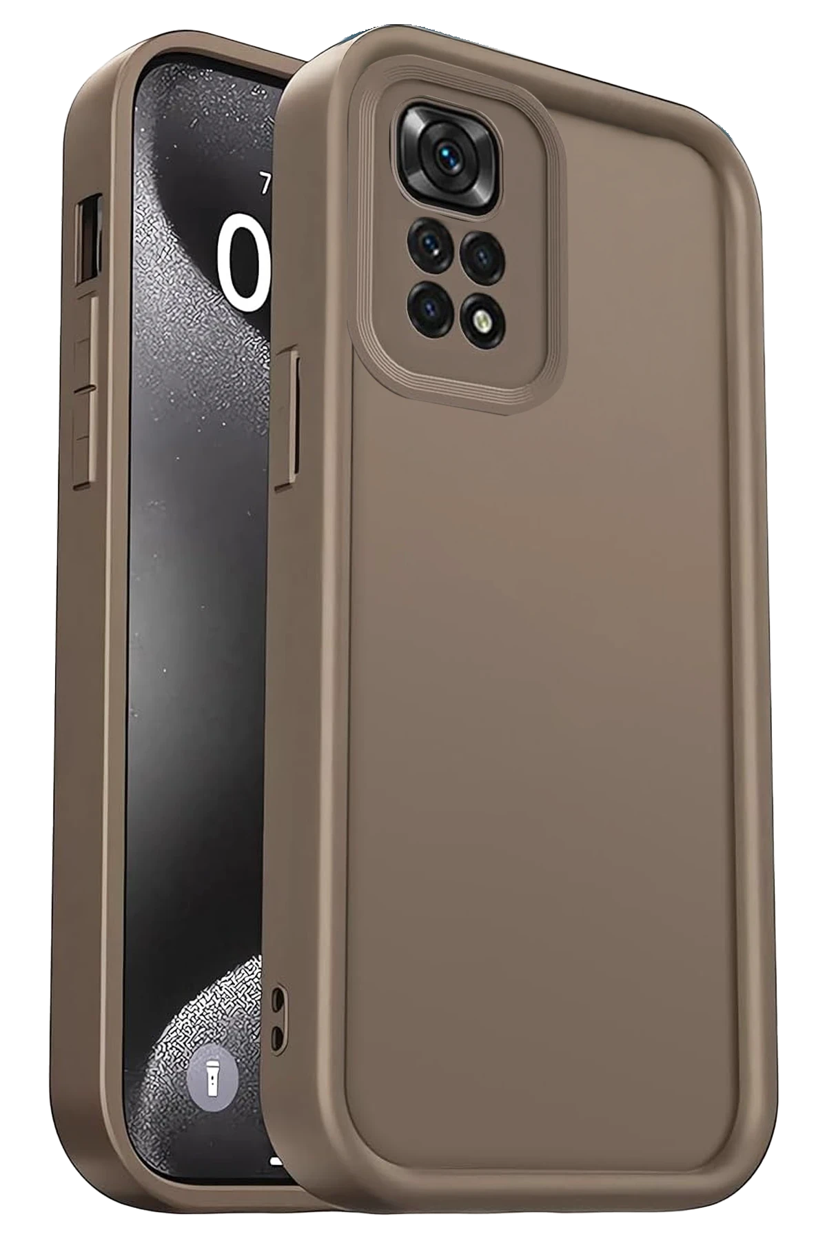 Newface Xiaomi Redmi 10 2022 Kılıf Viera Silikon - Kahverengi