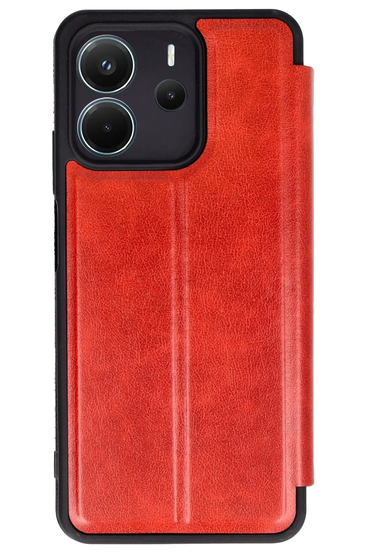 Newface Xiaomi Redmi Note 14 4G Kılıf Flip Cover - Kırmızı