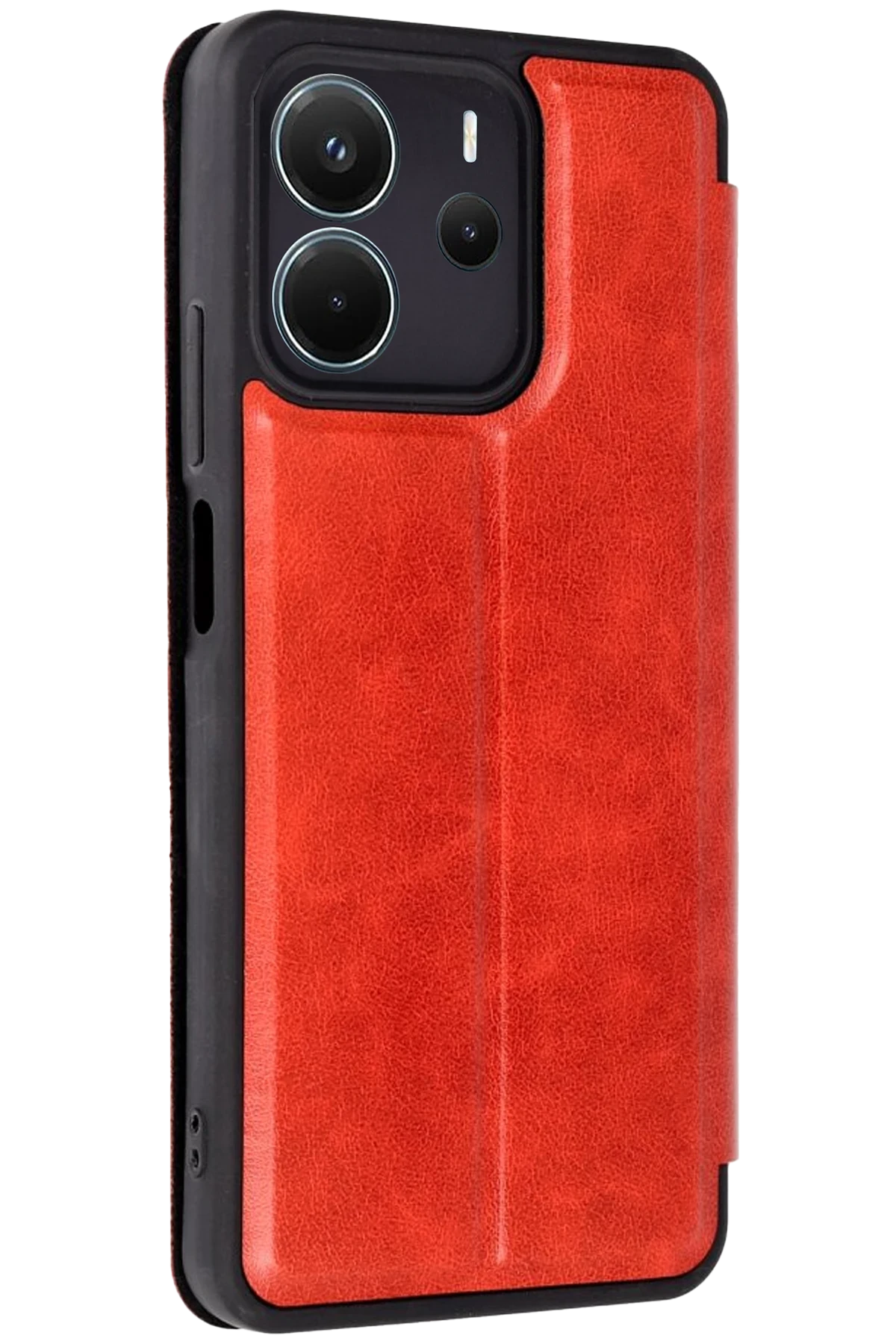 Newface Xiaomi Redmi Note 14 4G Kılıf Flip Cover - Kırmızı