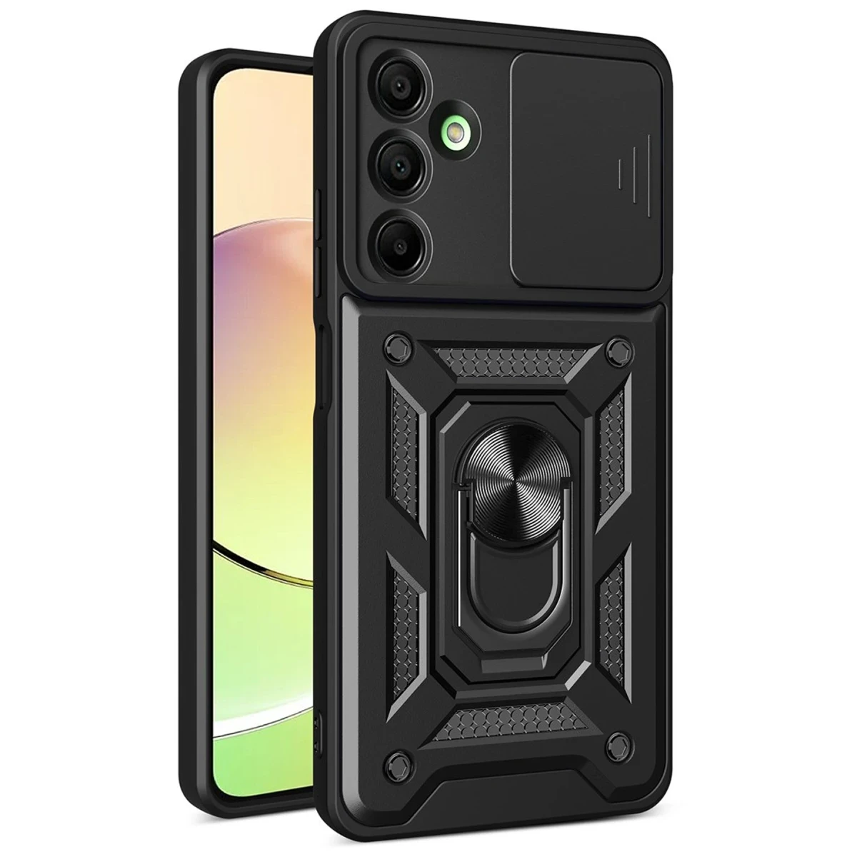 Newface Samsung Galaxy A26 Kılıf Pars Lens Yüzüklü Silikon - Siyah — görsel 4