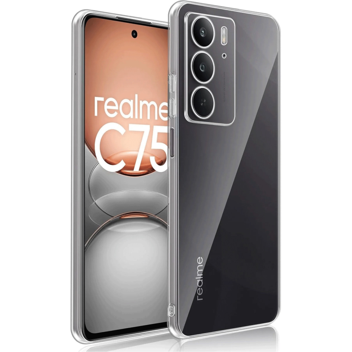 Newface Realme C75 Kılıf Lüx Şeffaf Silikon — görsel 7