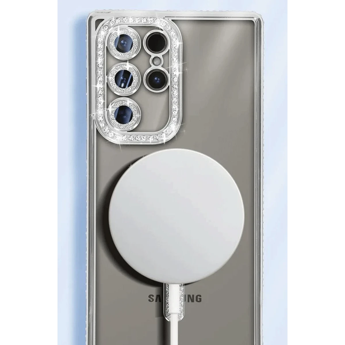 Newface Samsung Galaxy S25 Ultra Kılıf Joke Simli Magneticsafe Kılıf - Siyah — görsel 5
