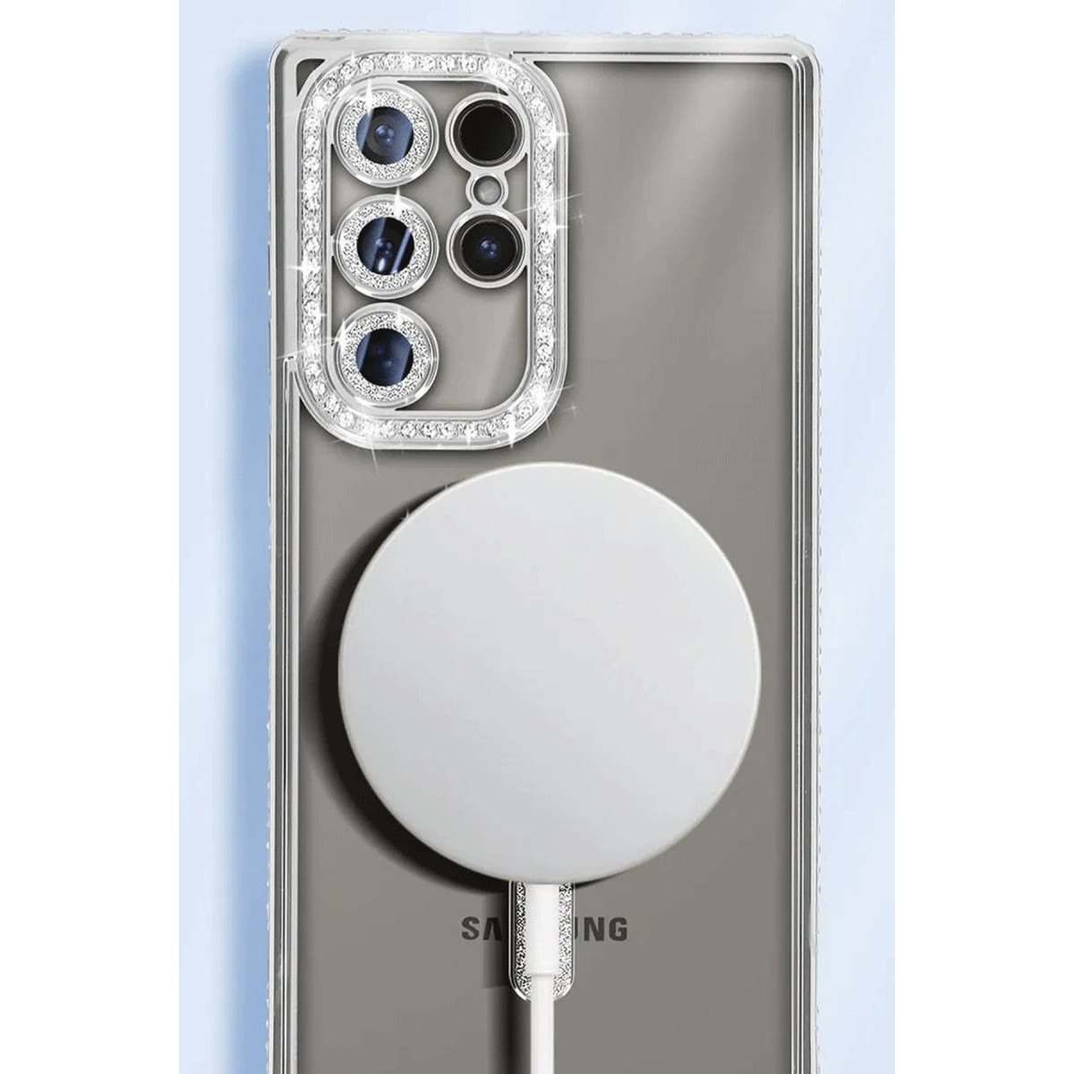 Newface Samsung Galaxy S25 Ultra Kılıf Joke Simli Magneticsafe Kılıf - Siyah — görsel 8