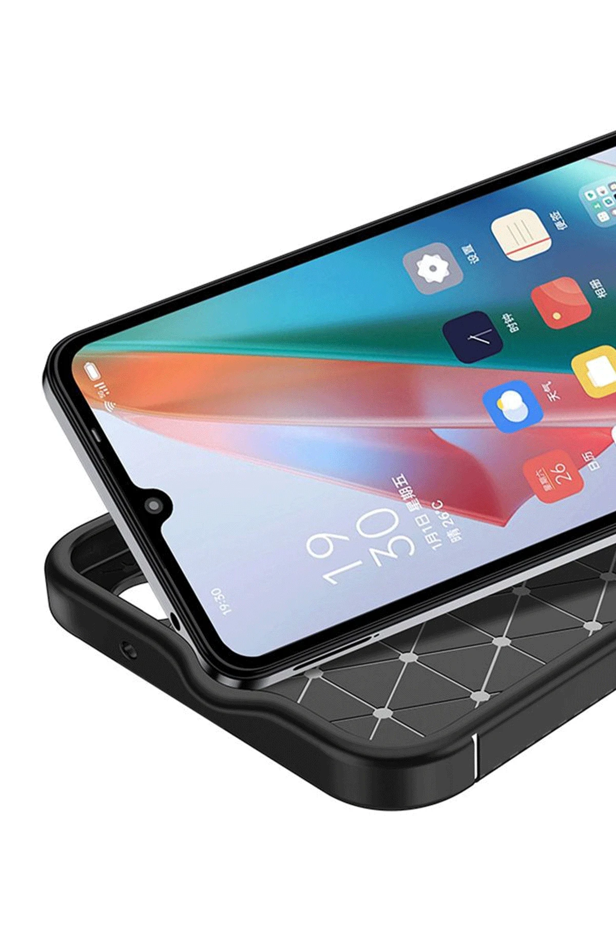 Newface Honor Magic 7 Lite Kılıf Auto Focus Karbon Kapak - Siyah — görsel 3